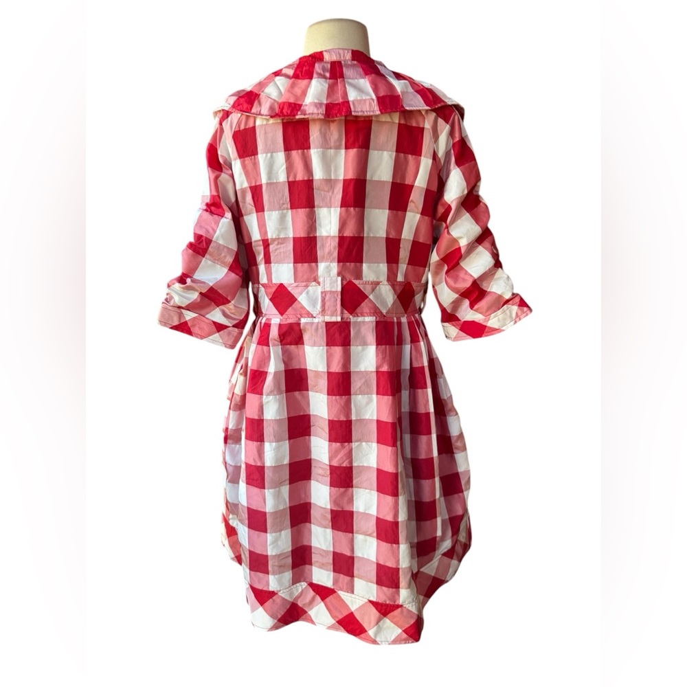 Source Unknown Gingham Raincoat W/Missing Belt - image 7